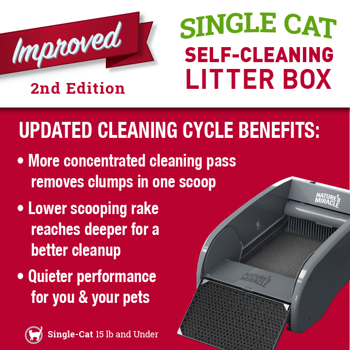 Nature miracle self shop cleaning litter box